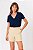 T-SHIRT DECOTE V AZUL MARINHO SOFIA ESSENTIAL - Imagem 1