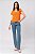 BLUSA CREPE LARANJA VALENTINA - Imagem 4