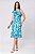 VESTIDO MIDI ESTAMPADO TURQUESA SUMMER - Imagem 1