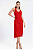 VESTIDO DE CREPE CLAUDIA VERMELHO - Imagem 1