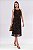 VESTIDO MIDI ESTAMPADO TULE NAVY CAMEL - Imagem 1