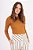 BLUSA CANELADA SUEDE CARAMELO - Imagem 1