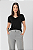 T-SHIRT DECOTE V ACINTURADA PRETO - Imagem 1
