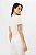 T-SHIRT DECOTE V ACINTURADA OFF WHITE - Imagem 3