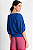 BLUSA MANGA 3/4 CREPE COBALTO AYLA - Imagem 3