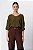 Blusa 3/4 Liz Verde Militar Feminina - Imagem 1
