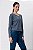 BLUSA DECOTE V MANGA LONGA STEEL BLUE - Imagem 7
