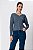 BLUSA DECOTE V MANGA LONGA STEEL BLUE - Imagem 10