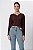 BLUSA DECOTE V MANGA LONGA CHOCOLATE SAUCE - Imagem 1