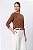 BLUSA OMBRO MANGA LONGA MALU RUSTIC CARAMEL - Imagem 9