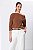BLUSA OMBRO MANGA LONGA MALU RUSTIC CARAMEL - Imagem 1