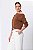 BLUSA OMBRO MANGA LONGA MALU RUSTIC CARAMEL - Imagem 7