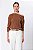 Blusa Ombro Manga Longa Malu Rustic Caramel Feminina - Imagem 3