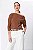 Blusa Ombro Manga Longa Malu Rustic Caramel Feminina - Imagem 5
