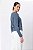 Blusa Manga Longa Pregas Malu Steel Blue Feminina - Imagem 9