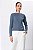 BLUSA MANGA LONGA PREGAS MALU STEEL BLUE - Imagem 4
