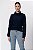BLUSA GOLA TRICOT AZUL MARINHO - Imagem 1