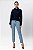 BLUSA GOLA TRICOT AZUL MARINHO - Imagem 2