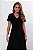 VESTIDO BOTÃO MIDI SUEDE BIA PRETO - Imagem 3