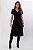 VESTIDO BOTÃO MIDI SUEDE BIA PRETO - Imagem 1