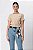Blusa Manga Curta Londres Wax Paper Feminina - Imagem 1