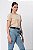 Blusa Manga Curta Londres Wax Paper Feminina - Imagem 5
