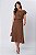 SAIA MIDI LINEN FLORA MARROM - Imagem 5