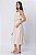 SAIA MIDI LINEN FLORA CLASSIC BEIGE - Imagem 9