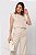 BLUSA LINEN FLORA CLASSIC BEIGE - Imagem 5