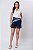 SHORT LINEN FLORA AZUL MARINHO - Imagem 4