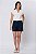 SHORT LINEN FLORA AZUL MARINHO - Imagem 2
