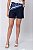 SHORT LINEN FLORA AZUL MARINHO - Imagem 5