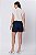 SHORT LINEN FLORA AZUL MARINHO - Imagem 11