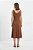VESTIDO MIDI LINEN FLORA MARROM - Imagem 9