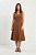 VESTIDO MIDI LINEN FLORA MARROM - Imagem 8