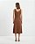 VESTIDO MIDI LINEN FLORA MARROM - Imagem 2