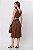 VESTIDO MIDI LINEN FLORA MARROM - Imagem 7