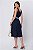 VESTIDO MIDI LINEN FLORA AZUL MARINHO - Imagem 9