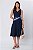 VESTIDO MIDI LINEN FLORA AZUL MARINHO - Imagem 6