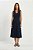 VESTIDO MIDI LINEN FLORA AZUL MARINHO - Imagem 10