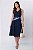VESTIDO MIDI LINEN FLORA AZUL MARINHO - Imagem 4