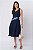 VESTIDO MIDI LINEN FLORA AZUL MARINHO - Imagem 5