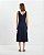 VESTIDO MIDI LINEN FLORA AZUL MARINHO - Imagem 2