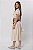 VESTIDO MIDI LINEN CLARA CLASSIC BEIGE - Imagem 5
