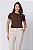 T-SHIRT COTTON PRIME MARROM - Imagem 3