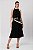 Vestido Linen Camille Preto Feminino - Imagem 4