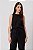 Regata Linen Camille Preto Feminina - Imagem 5