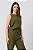 Regata Linen Camille Intense Green Feminina - Imagem 7