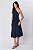 Saia Midi Ana Lívia Azul Marinho Feminina - Imagem 10
