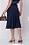 Saia Midi Ana Lívia Azul Marinho Feminina - Imagem 12